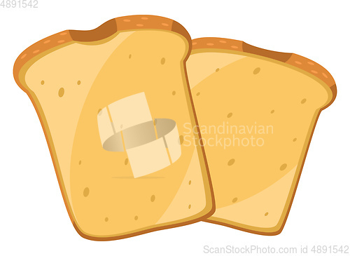 Image of Image of bread, vector or color illustration.