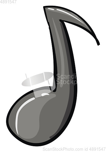 Image of Gray note, vector or color illustration.