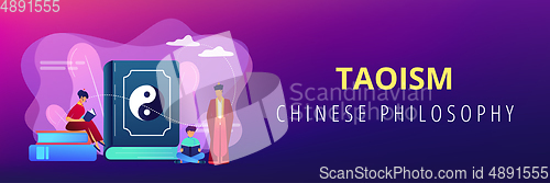Image of Taoism concept banner header.