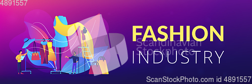 Image of Fashion industry concept banner header.