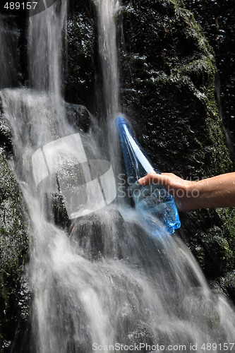 Image of Filling a bottle