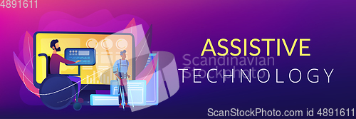 Image of Assistive technology concept banner header