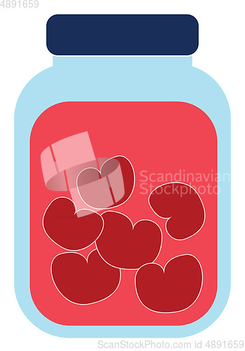 Image of Image of compote - container, vector or color illustration.