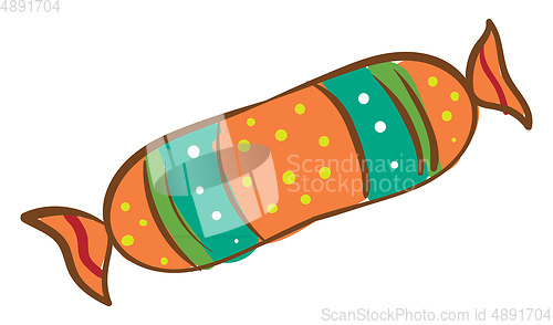 Image of A multi color candy, vector or color illustration.