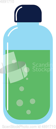 Image of Soda in bottle, vector or color illustration.