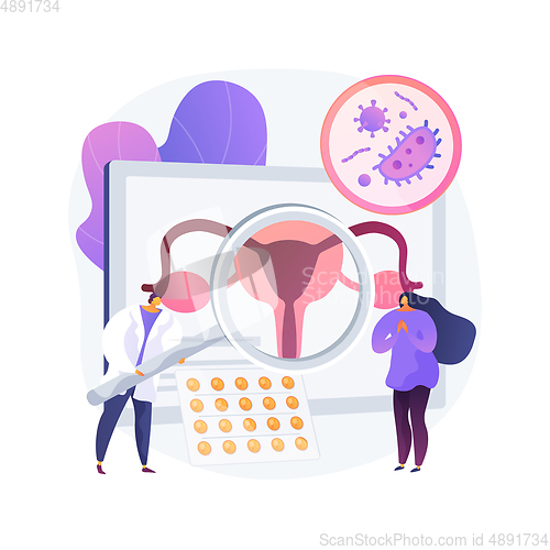 Image of Sexually transmitted diseases abstract concept vector illustration.