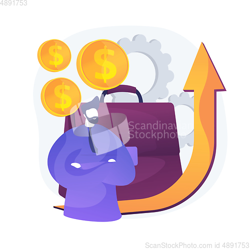 Image of Business direction vector concept metaphor