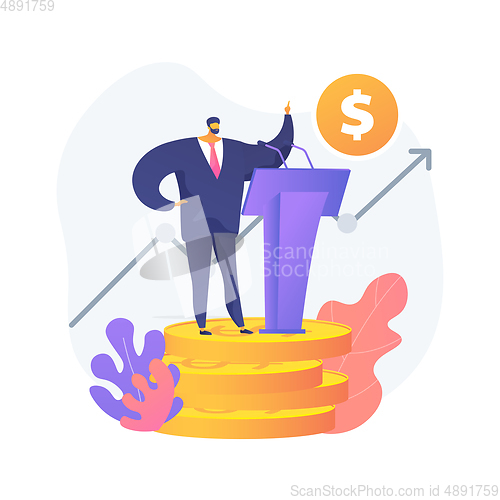 Image of Government spending abstract concept vector illustration.