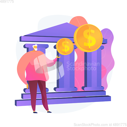 Image of Retirement investment vector concept metaphor