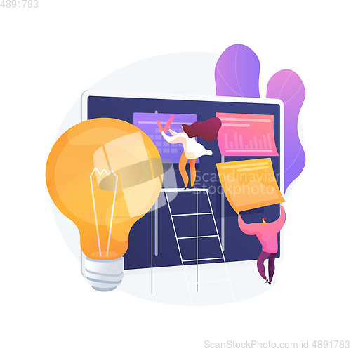 Image of Project planning abstract concept vector illustration.