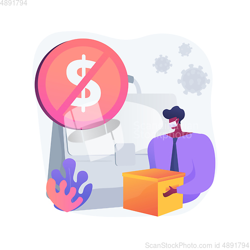 Image of Unemployment abstract concept vector illustration.