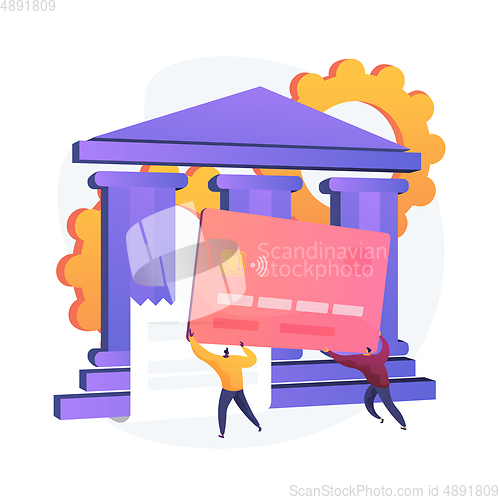 Image of Payment card vector concept metaphor.