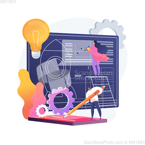 Image of Project initiation abstract concept vector illustration.