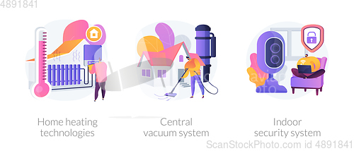 Image of Home technologies abstract concept vector illustrations.