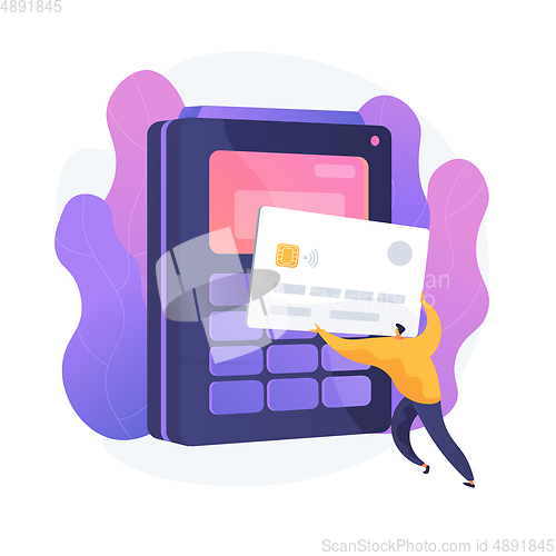 Image of Payment processing vector concept metaphor