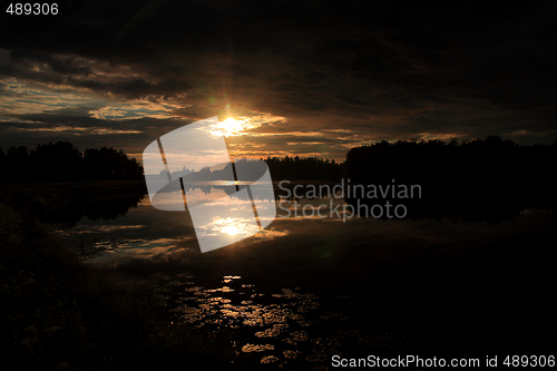 Image of Lake at sunset