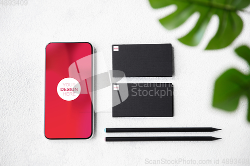 Image of Devices or gadgets with copyspace for ad - mockup, digital concept