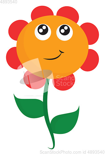 Image of Nice flower, vector or color illustration.