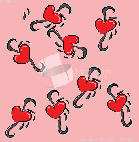 Image of Image of background - print design, vector or color illustration