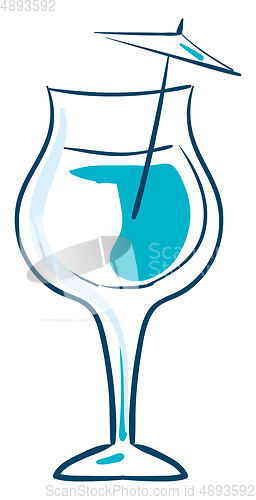 Image of Cocktail sketch, vector or color illustration.