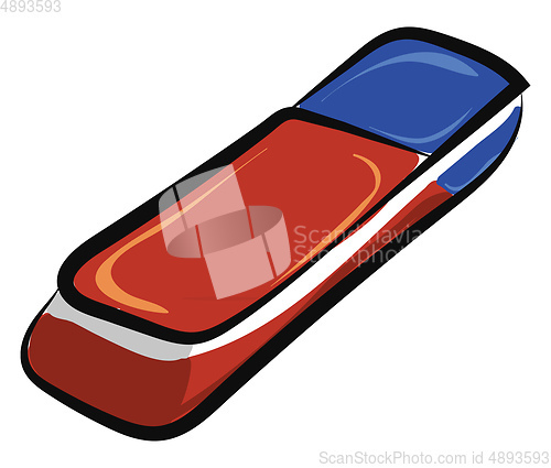 Image of Image of eraser Kohinoor - eraser, vector or color illustration.