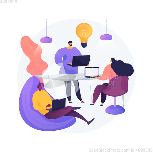 Image of Startup hub abstract concept vector illustration.