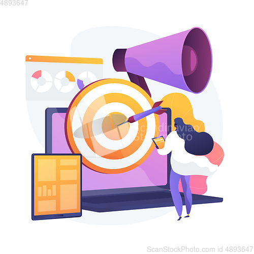 Image of Content marketing vector concept metaphor