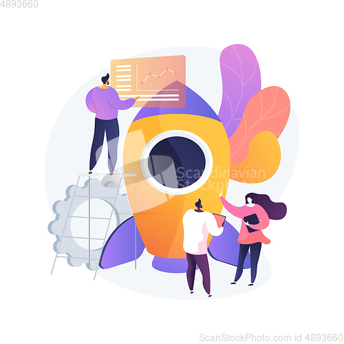 Image of Workflow process abstract concept vector illustration.