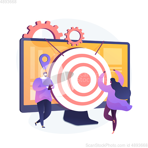 Image of Target audience vector concept metaphor