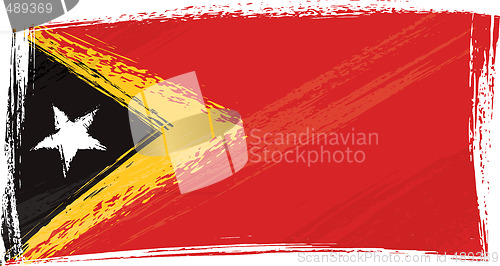 Image of Grunge East Timor flag