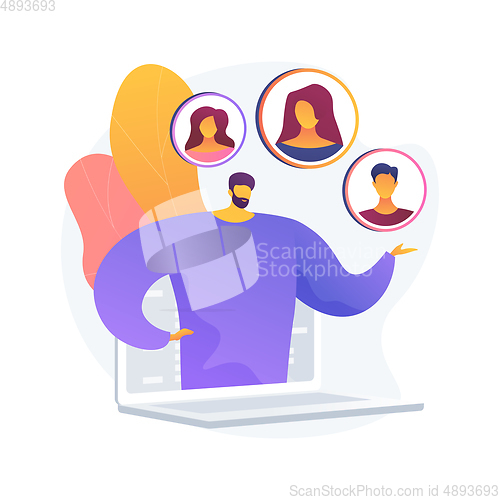 Image of Customer persona abstract concept vector illustration.