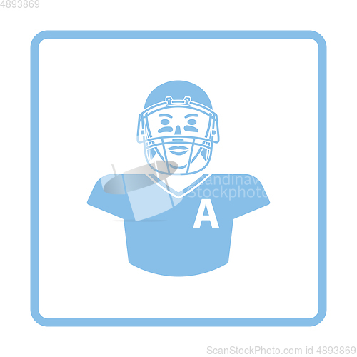 Image of American football player icon