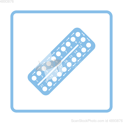 Image of Contraceptive pill pack icon