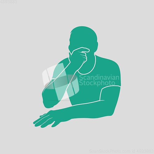 Image of Thinking man icon