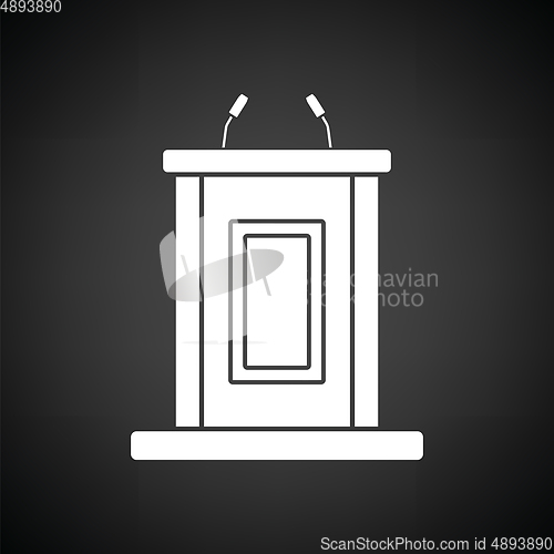 Image of Witness stand icon