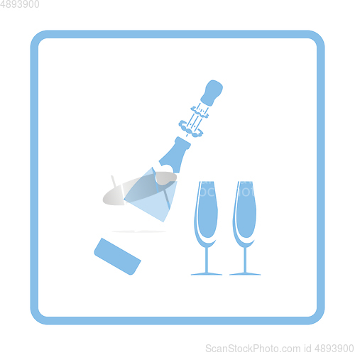 Image of Party champagne and glass icon