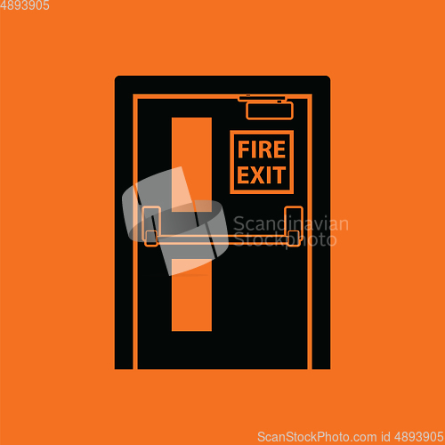 Image of Fire exit door icon