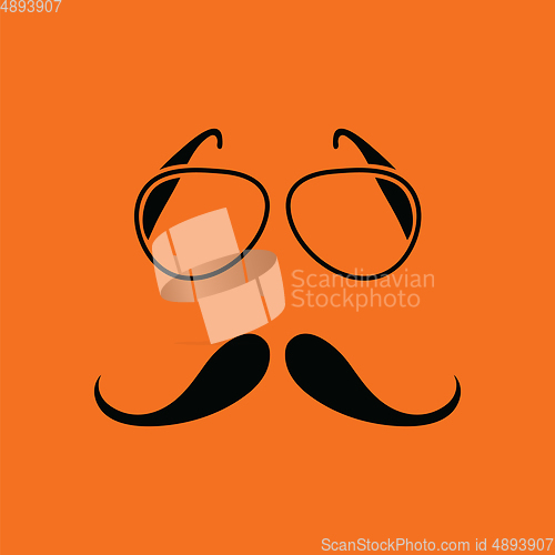 Image of Glasses and mustache icon