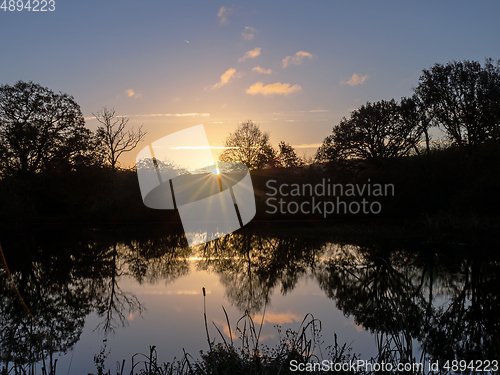 Image of Sunrise over Marsh Pond