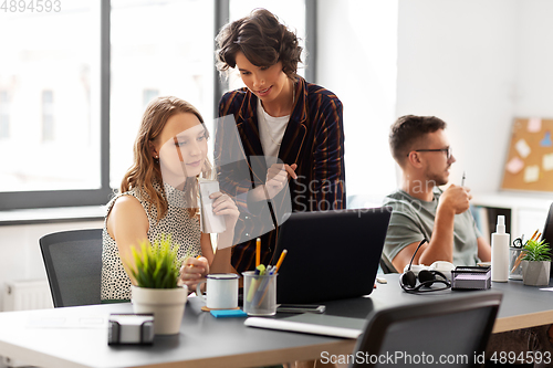 Image of business team or startuppers working at office