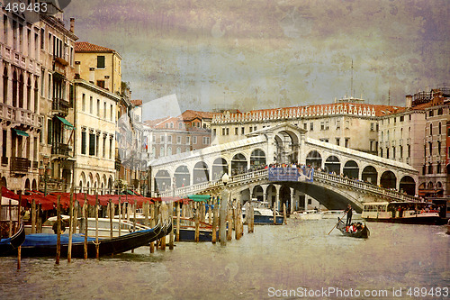 Image of Grand canal Venice retro