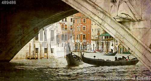 Image of Grand canal Venice retro