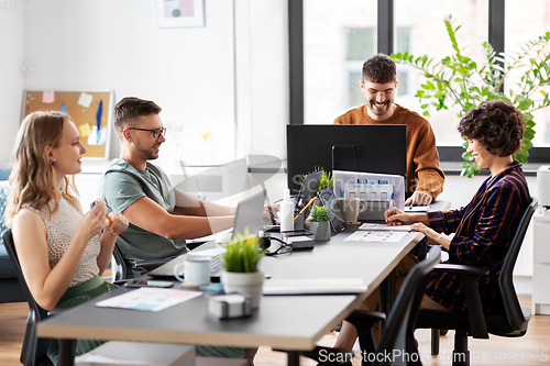 Image of business team or startuppers working at office