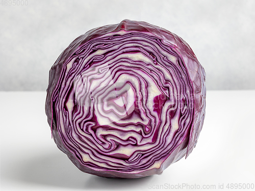 Image of fresh raw purple cabbage
