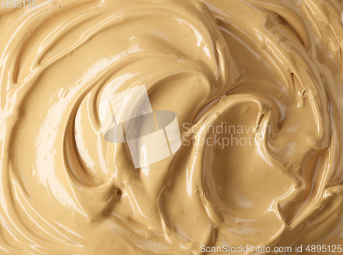 Image of whipped coffee caramel dessert background