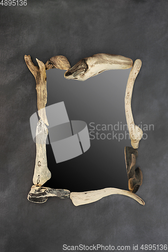 Image of Driftwood Abstract Rectangular Background Border