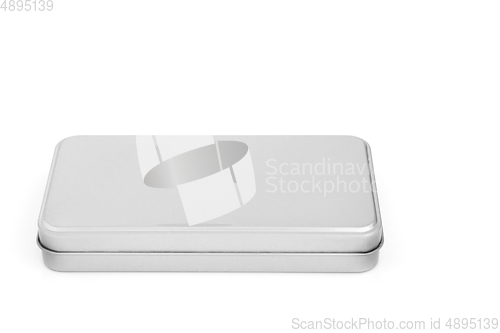 Image of Brushed Metal Silver Grey Box