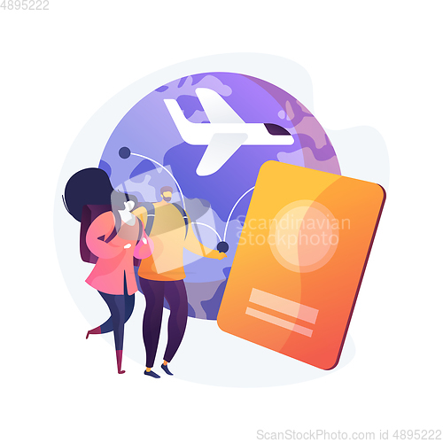 Image of Global travelling abstract concept vector illustration.