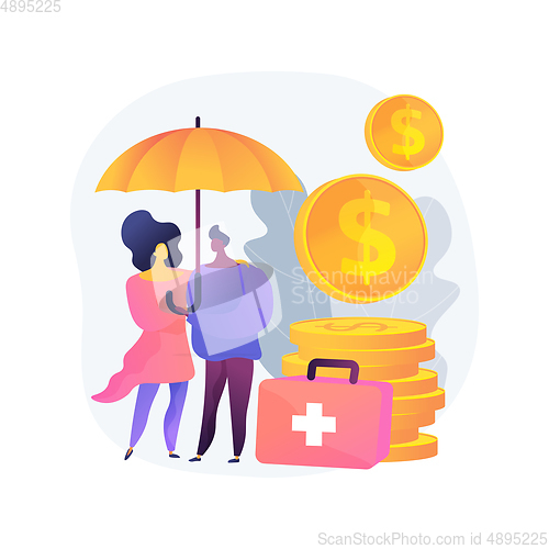 Image of Emergency support fund abstract concept vector illustration.