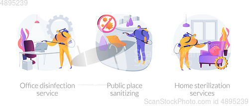 Image of Virus protection abstract concept vector illustrations.